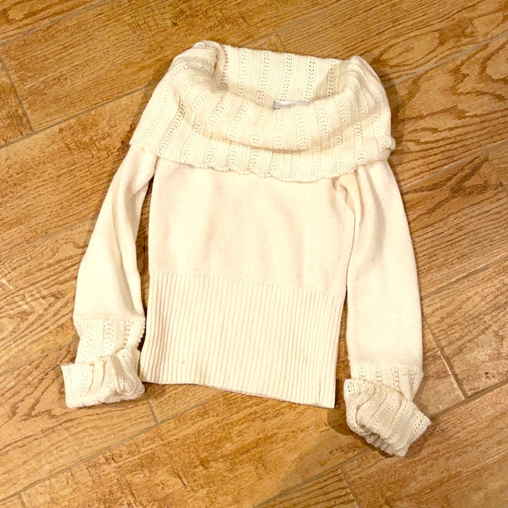 Off the shoulder sweater